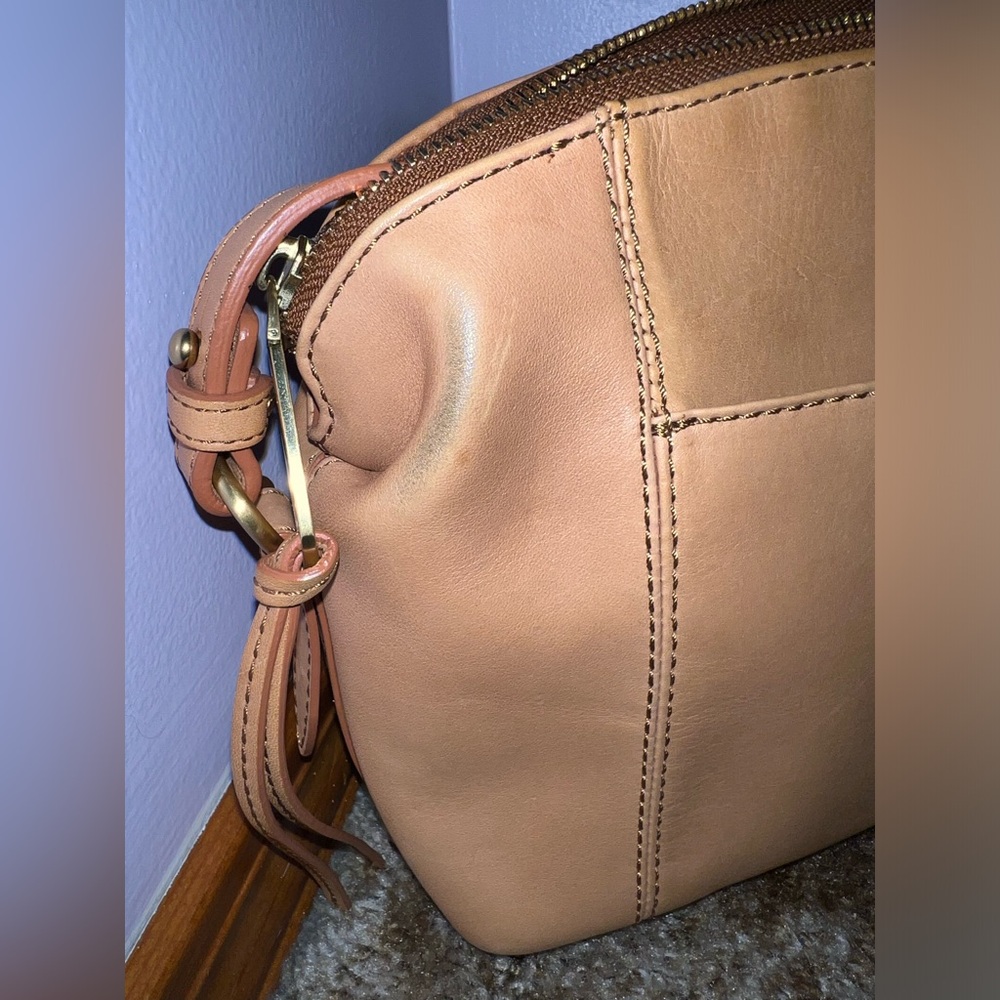 Brahmin Vintage SET Haley Tan Topsail Knoxville Crossbody and Suri Wallet - Picture 4 of 11